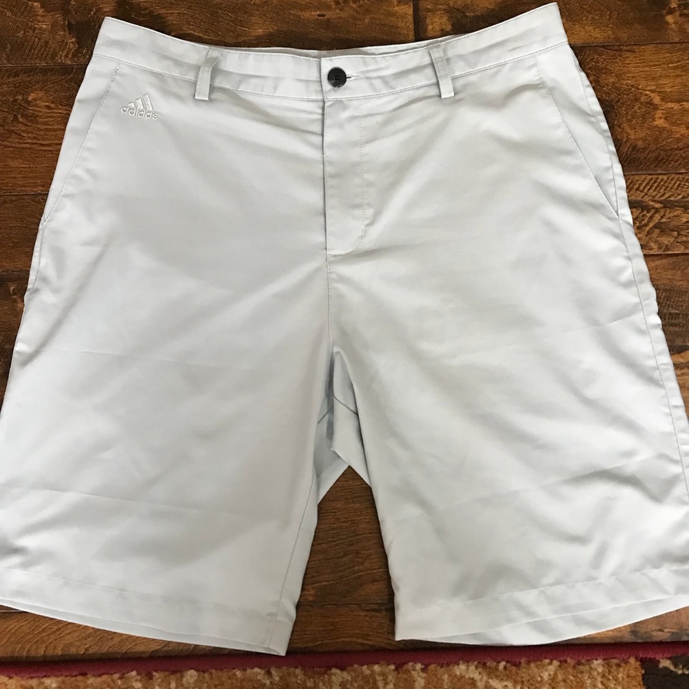Adidas Climalite Golf shorts. Med gray. Mens 34